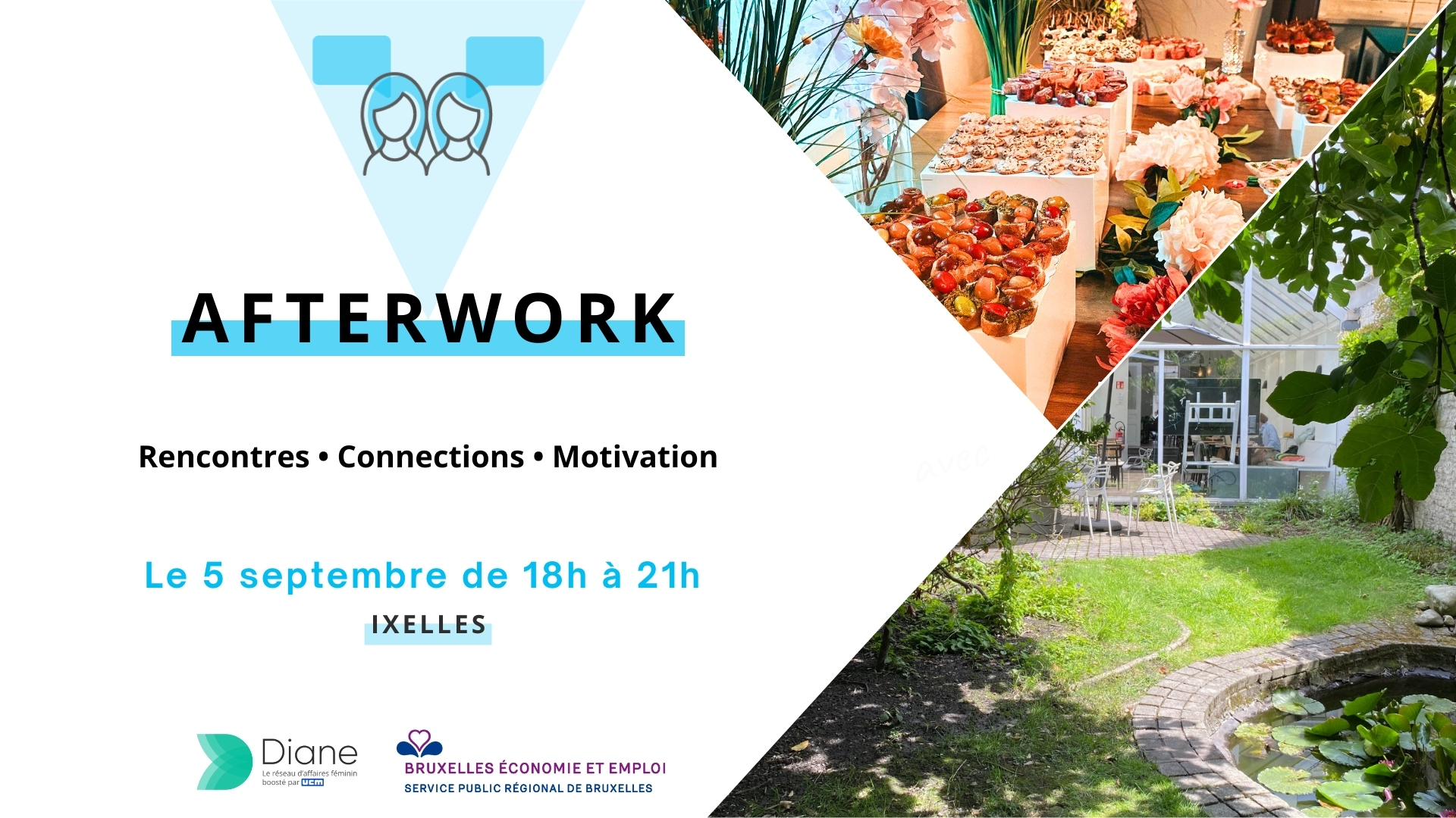 Afterwork // Connectez-vous pour la rentrée Réseau Diane, réseau pour femmes entrepreneures