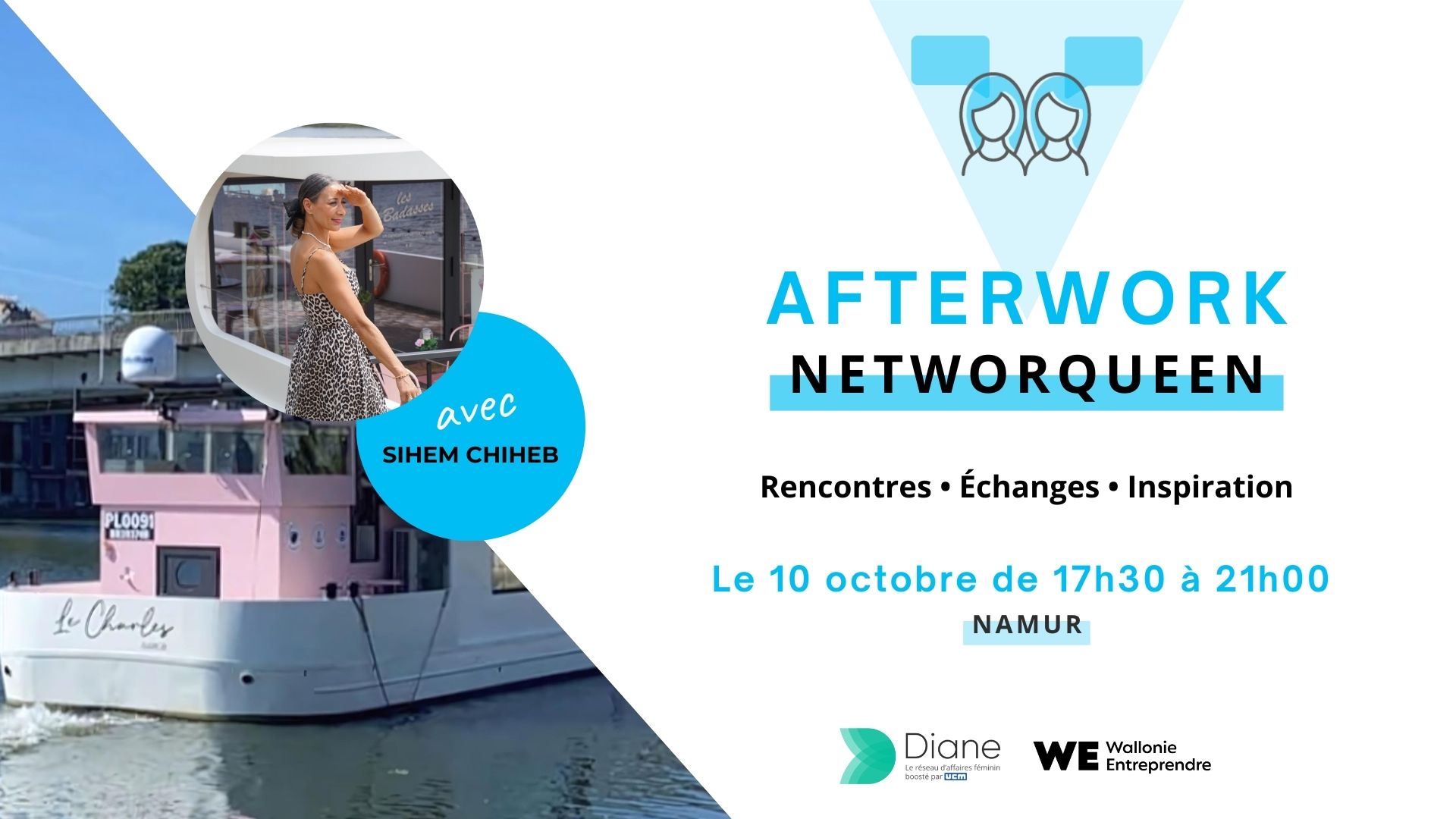 NetworQueen // Une soirée inspirante sur la péniche de Sihem Chiheb Les badasses